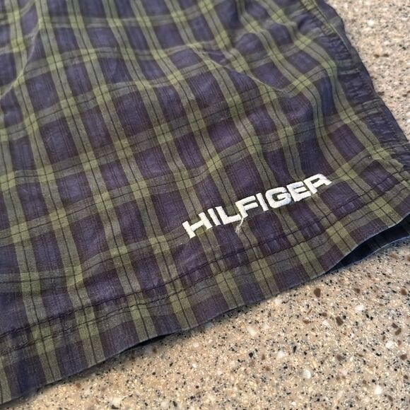 TOMMY HILFIGER Vintage Tommy Trunks Plaid Swim Trunks - Picture 4 of 11